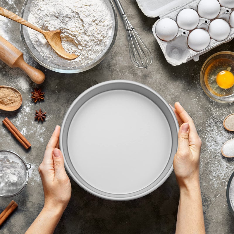 LAST CONFECTION 2-Piece Round Cake Pan Set - 6"" x 2"" Deep Aluminum Pans - Image 5